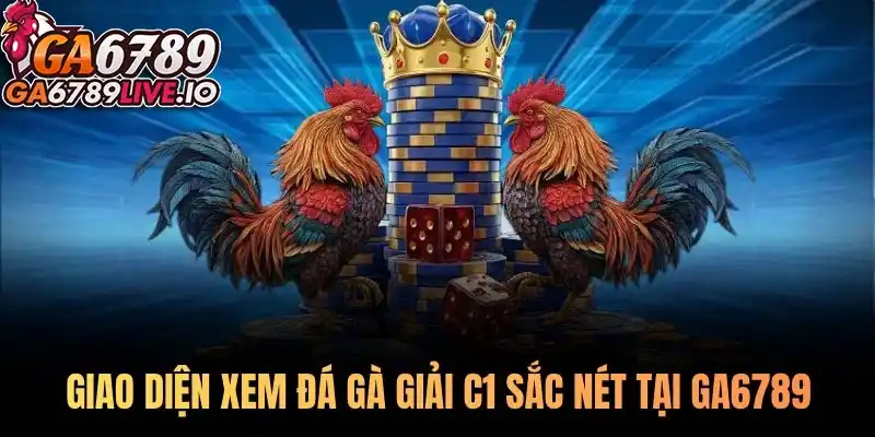 Giao diện xem đá gà C1 sắc nét tại Ga6789