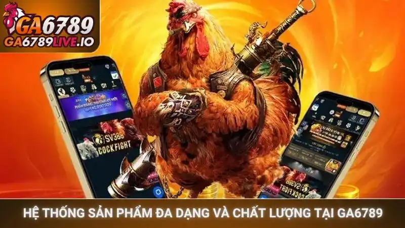 Hệ thống sản phẩm đa dạng và chất lượng tại Ga6789