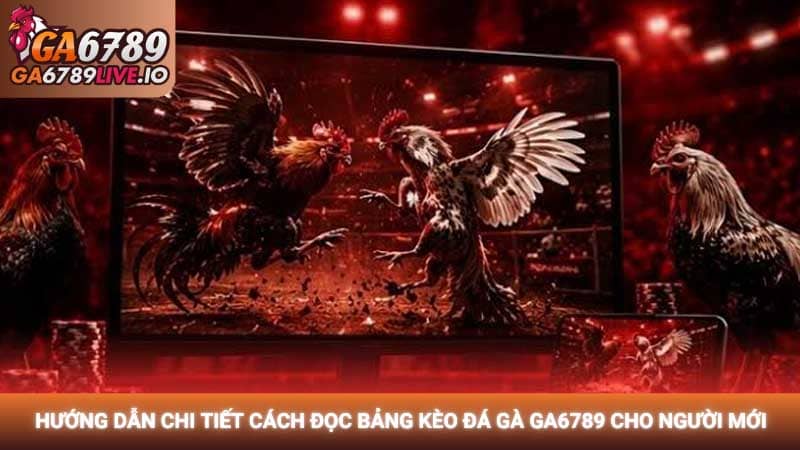 Hướng dẫn chi tiết cách đọc bảng kèo đá gà Ga6789 cho người mới
