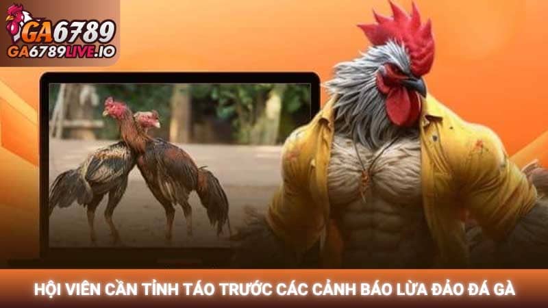 Hội viên cần tỉnh táo trước các cảnh báo lừa đảo đá gà